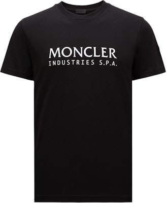 Moncler 黑色標誌印花休閒圓領T恤 J20918C0001489A17999 Order Moncler 黑色標誌印花休閒圓領T恤 J20918C0001489A17999