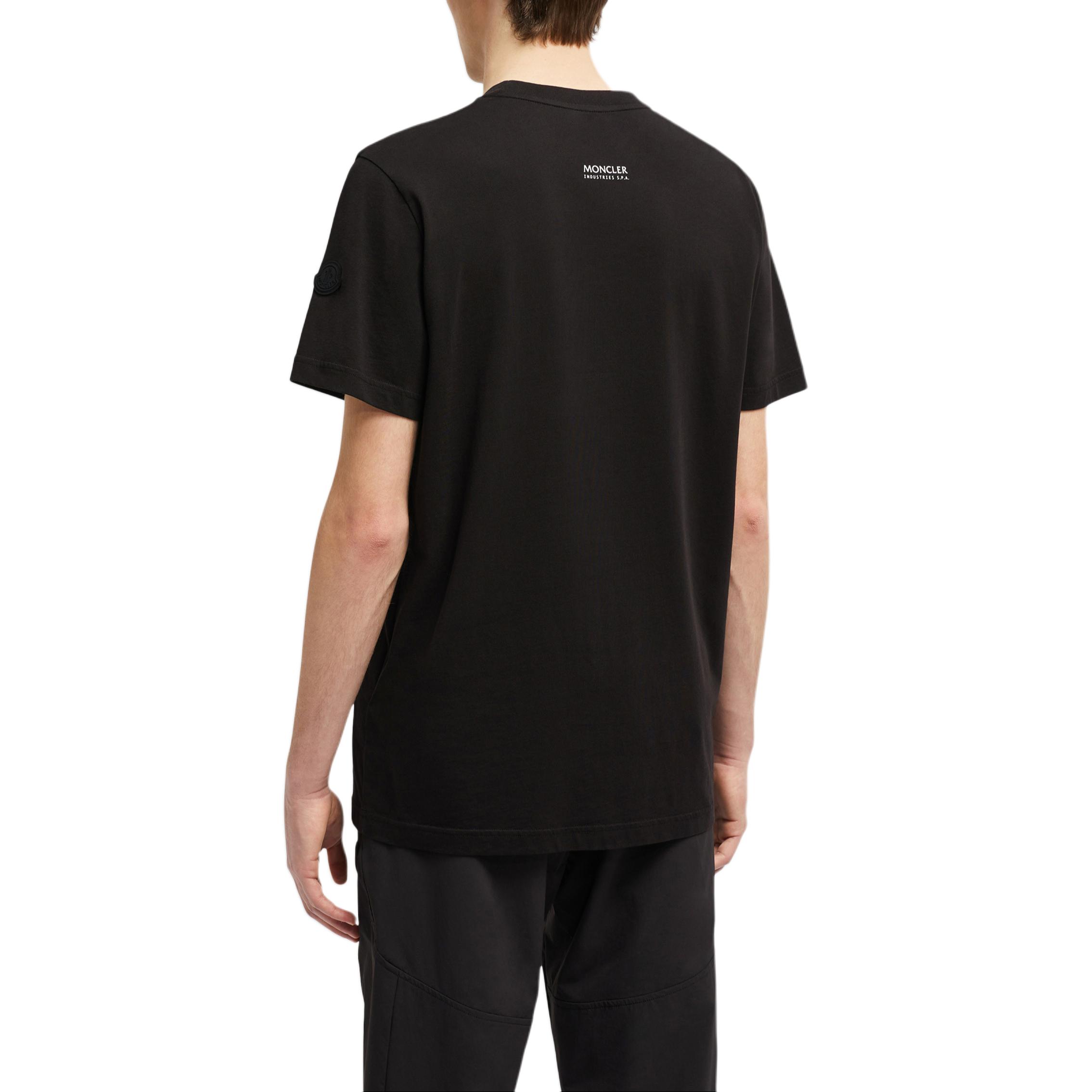 Lookbook 蒙口 黑色Logo印花休闲圆领T恤 J20918C0001489A17999