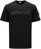 Moncler Black Logo Print Crewneck T-Shirt I20918C000088390T999 Moncler Black Logo Print Crewneck T-Shirt I20918C000088390T999