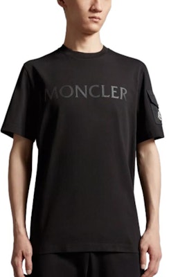 Moncler Black Logo Print Crewneck T-Shirt I20918C000088390T999 Purchase Moncler Black Logo Print Crewneck T-Shirt I20918C000088390T999