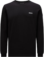 Moncler Black Long Sleeve Crewneck T-Shirt with Logo Patch Print J20918D0000589A17999 Moncler Black Long Sleeve Crewneck T-Shirt with Logo Patch Print J20918D0000589A17999