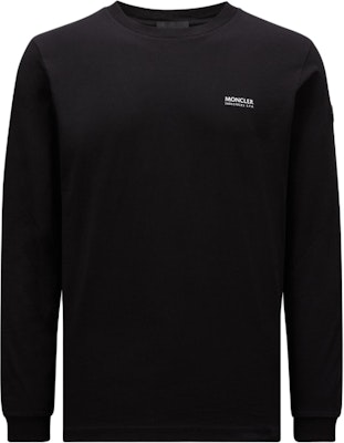 Moncler Baju Lengan Panjang Hitam Crewneck dengan Logo Patch Cetakan J20918D0000589A17999 Buy Moncler Baju Lengan Panjang Hitam Crewneck dengan Logo Patch Cetakan J20918D0000589A17999