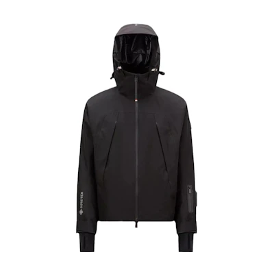 Moncler Black Loose-Fit Solid Color Hooded Jacket I20971A00038596Y4999