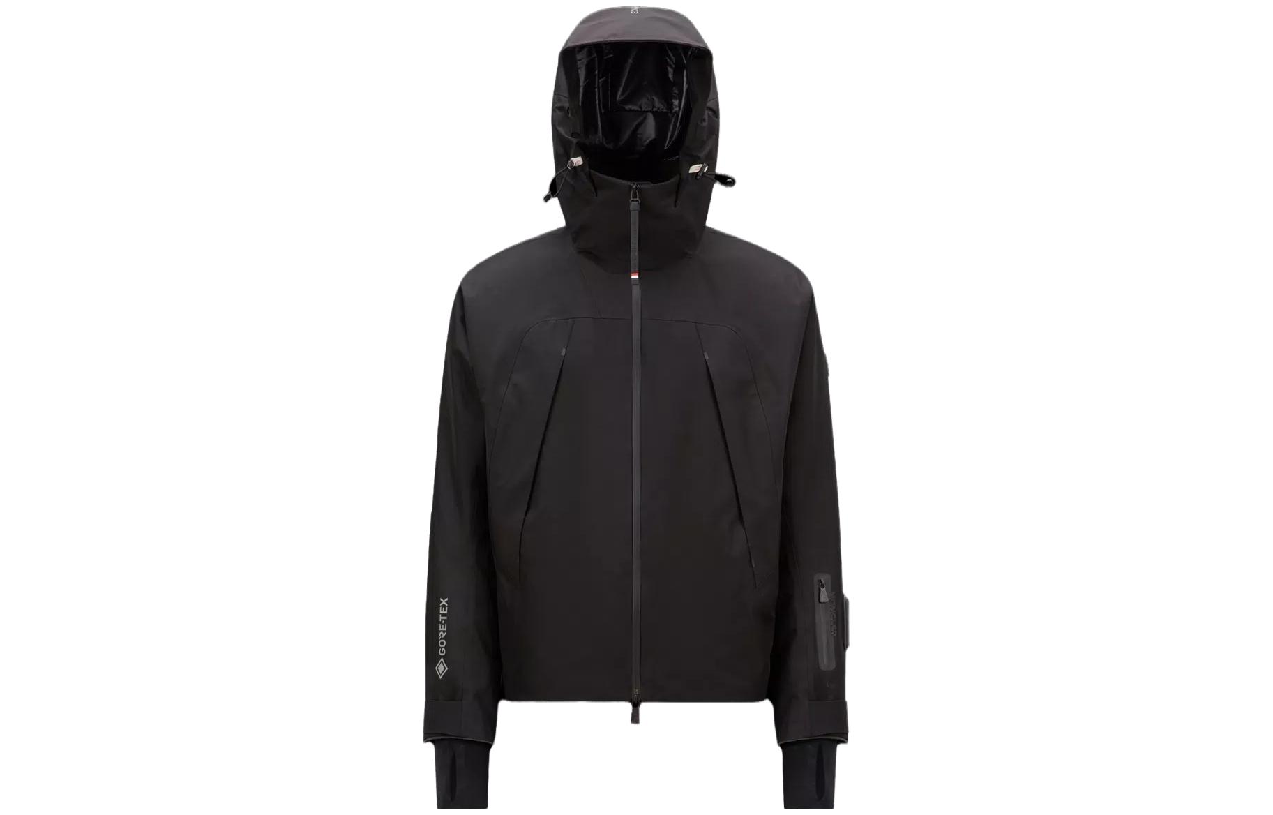 Moncler  Black Loose-Fit Solid Color Hooded Jacket I20971A00038596Y4999 圖 2