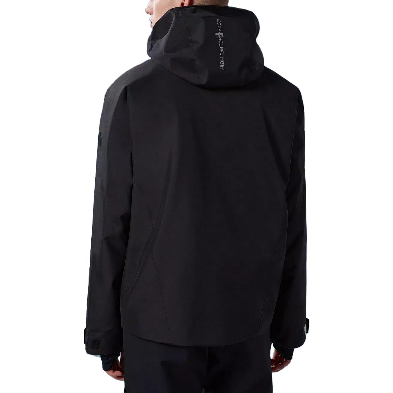 Moncler  Black Loose-Fit Solid Color Hooded Jacket I20971A00038596Y4999 圖 3