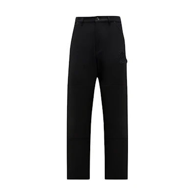 Moncler Black Loose Fit Casual Pants with Zipper Pockets. I20912A0002559784999