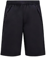 Moncler Black Mid-Rise Drawstring Casual Shorts. J10912B00010596TM999 Moncler Black Mid-Rise Drawstring Casual Shorts. J10912B00010596TM999