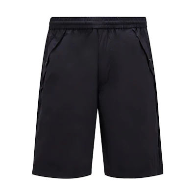 Moncler Black Mid-Rise Drawstring Casual Shorts. J10912B00010596TM999