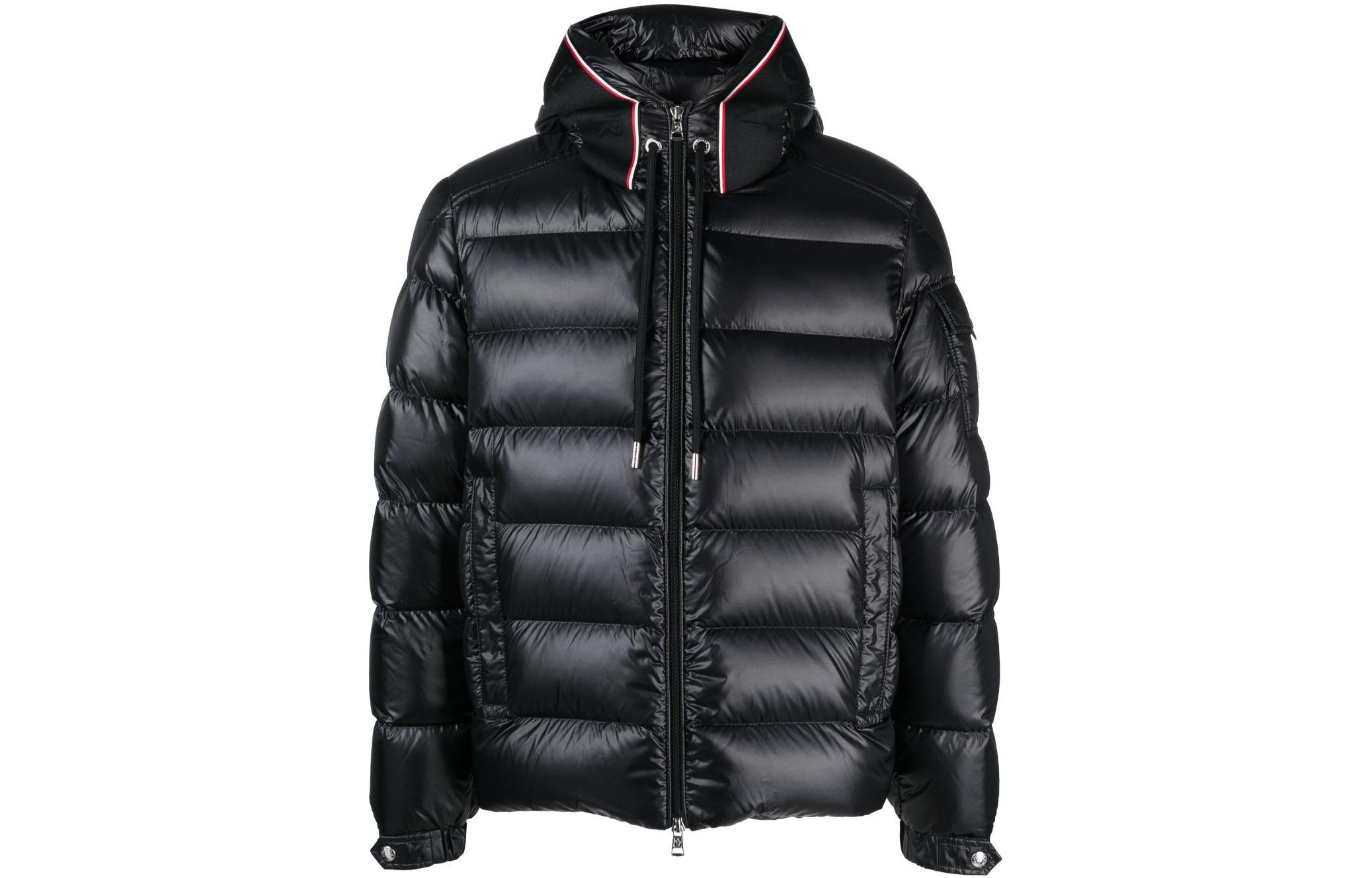 Moncler  Black Quilted Hooded Puffer Jacket 1A00051595ZZ999