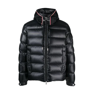 Moncler Black Quilted Hooded Puffer Jacket 1A00051595ZZ999