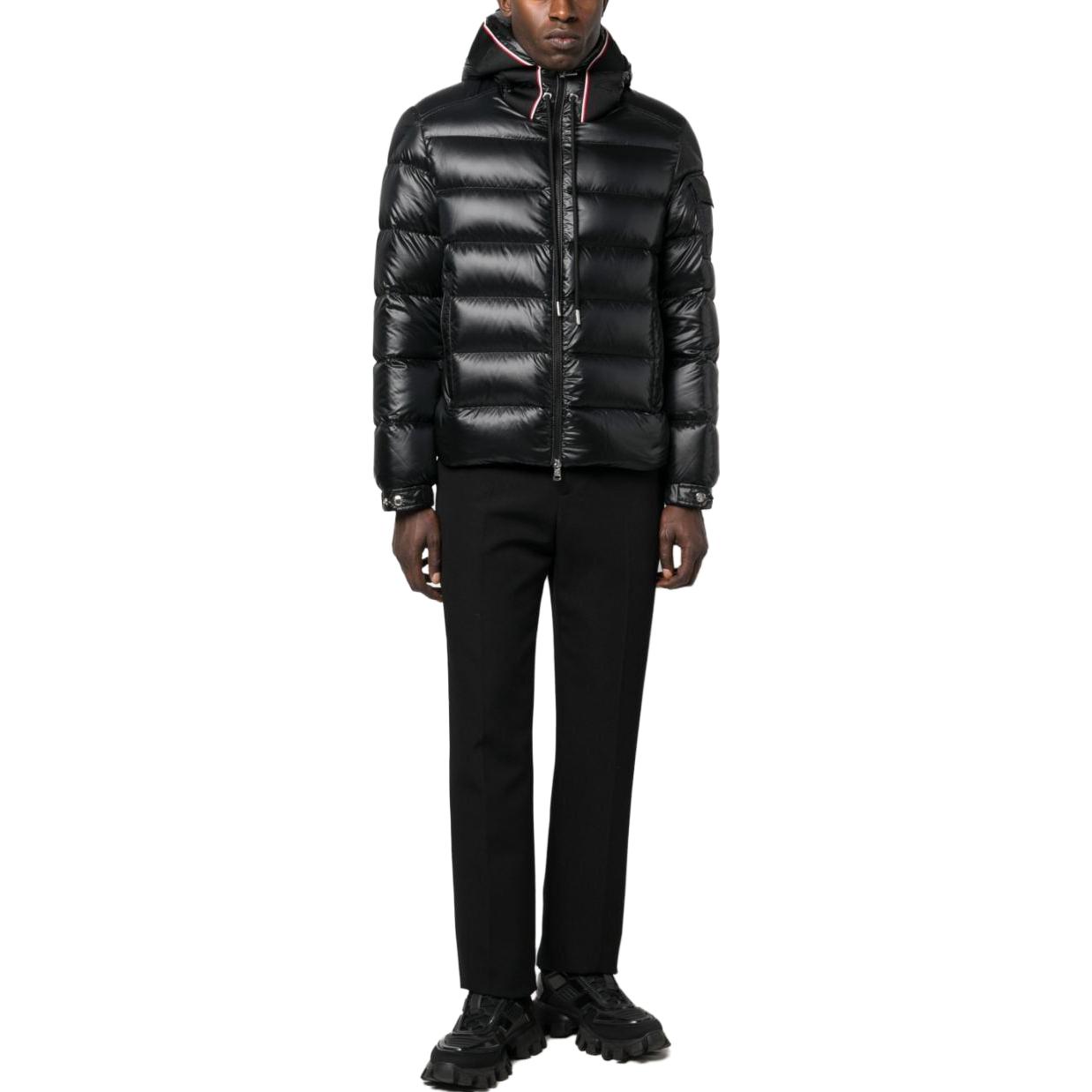 Moncler  Black Quilted Hooded Puffer Jacket 1A00051595ZZ999 圖 4