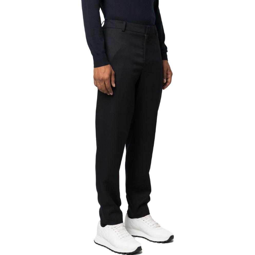 Moncler  Black Relaxed Fit Casual Pants with Solid Color and Zip Closure I20912A0003754ANL778 圖 5