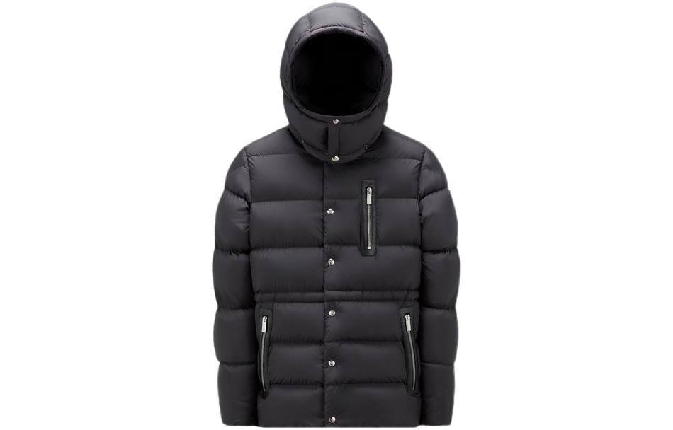 Moncler  Black Short Down Jacket with Solid Color Design. I20911A00168549SK999 圖 2