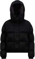 Moncler Black Short Puffer Jacket - Loose Fit, Comfortable Design. J20931A001825981B999 Moncler Black Short Puffer Jacket - Loose Fit, Comfortable Design. J20931A001825981B999