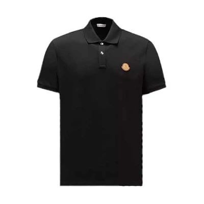 Moncler Black Short Sleeve Polo Shirt Casual Pullover Style. I20918A0001484556999