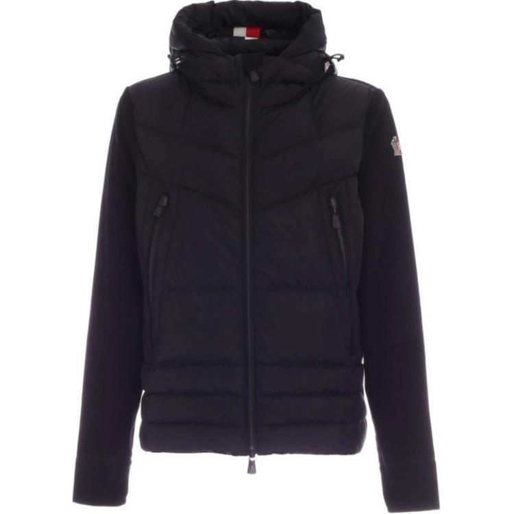Moncler  Black Slim-Fit Hooded Zip Long Sleeve Down Jacket 8G50900-80093-999