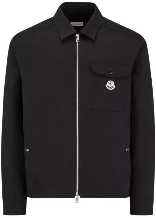 moncler-black-slim-fit-zip-up-long-sleeve-shirt-with-logo-print-j10912-f0000257448999