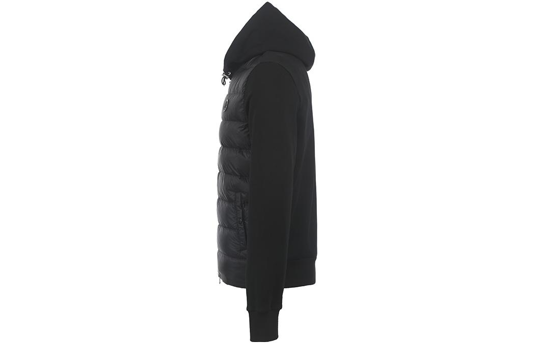Moncler  Black Solid Color Zip-Up Hooded Down Jacket 8G00035809KZ999 圖 3