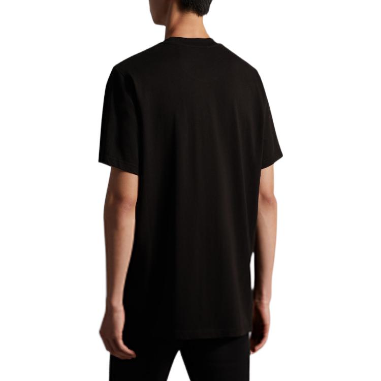 Moncler  Black Solid Logo Patch Pullover Short Sleeve T-Shirt. H20928C00007M2326999 圖 4