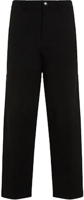 Moncler Black Solid Mid-Waist Loose Fit Straight Casual Pants. J20912A00032597V6999 Order Moncler Black Solid Mid-Waist Loose Fit Straight Casual Pants. J20912A00032597V6999