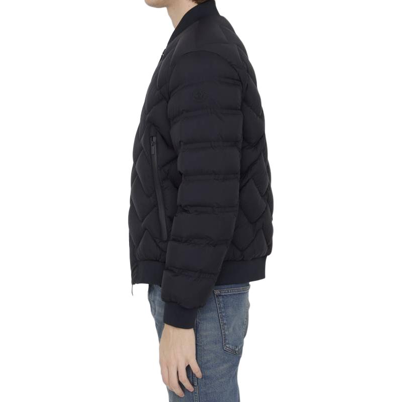 Moncler  Black Solid Zip-Up Down Jacket with Stand Collar. J10911A00016596K7999 圖 6