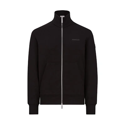 Moncler Black Solid Zip-Up High Neck Jacket. J10918G00061899YF999
