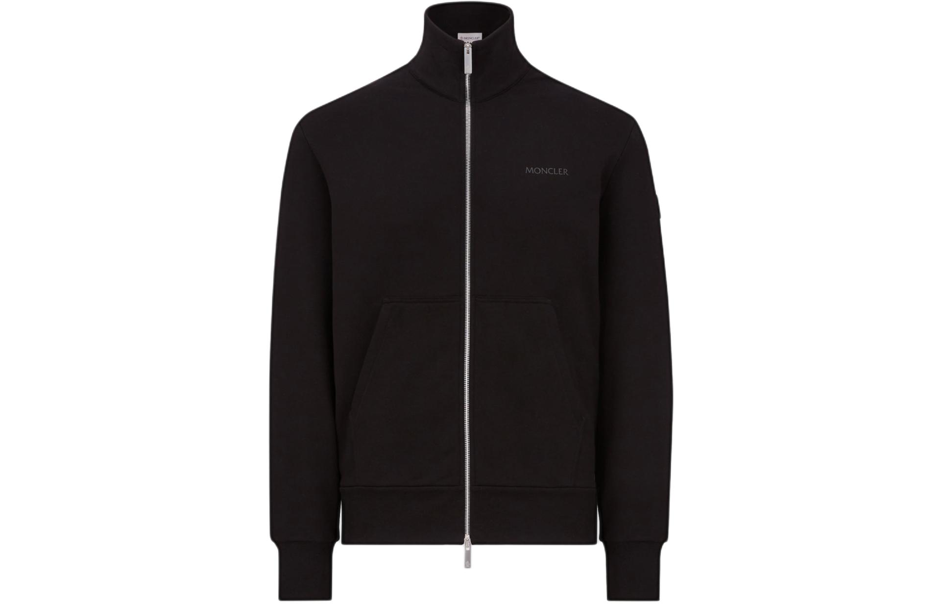 Order Moncler  Black Solid Zip-Up High Neck Jacket. J10918G00061899YF999