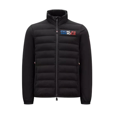 Moncler Black Solid Zipper Long Sleeve Down Jacket. I20971A0003453513999