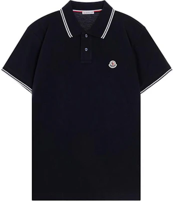 Moncler Black Striped Short Sleeve Polo Shirt E1091830439984556773 Buy Moncler Black Striped Short Sleeve Polo Shirt E1091830439984556773