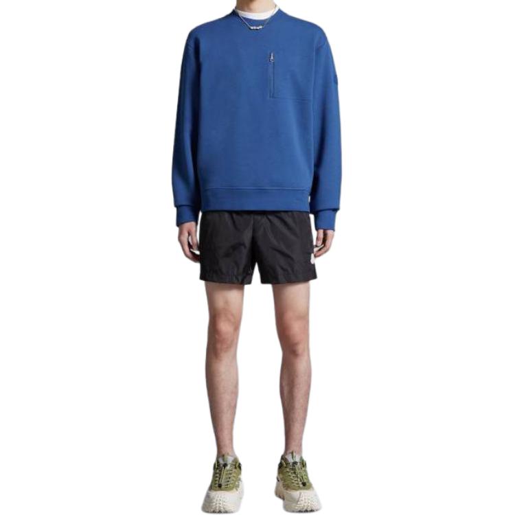 Shop 盟可睐 黑色松紧腰标志低腰休闲泳裤。 J10912C0001953326998