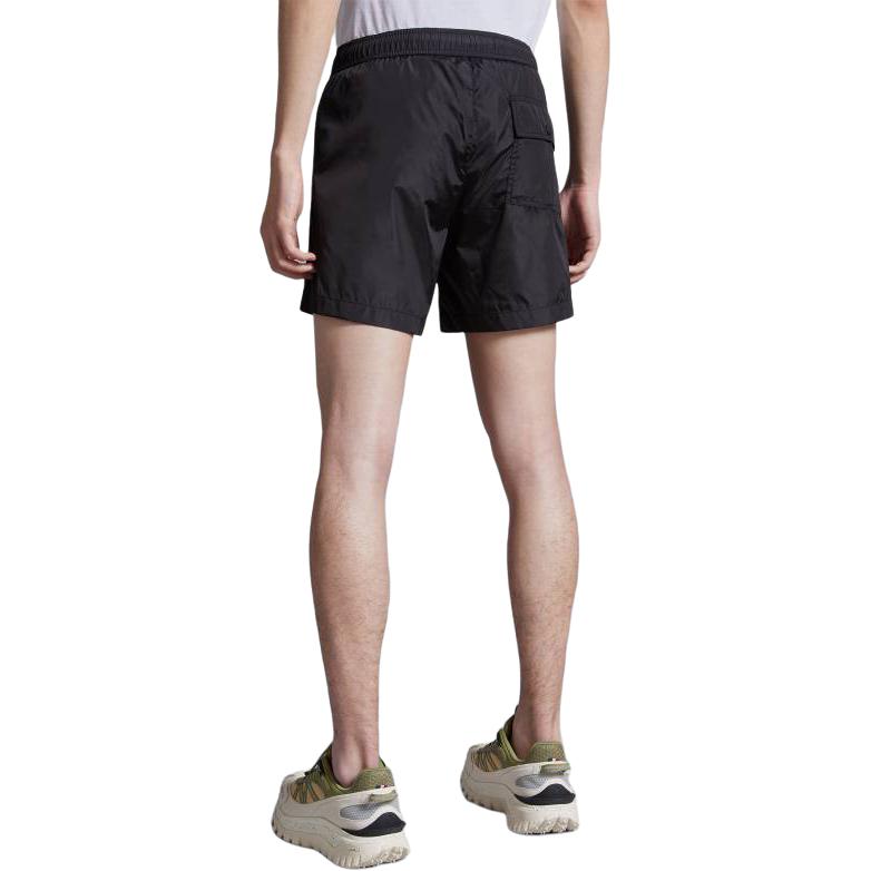 Purchase 盟可睐 黑色松紧腰标志低腰休闲泳裤。 J10912C0001953326998