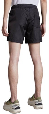 Moncler Black Swim Shorts Elastic Waist Logo Casual Low-Rise Trunks. J10912C0001953326998 Purchase Moncler Black Swim Shorts Elastic Waist Logo Casual Low-Rise Trunks. J10912C0001953326998