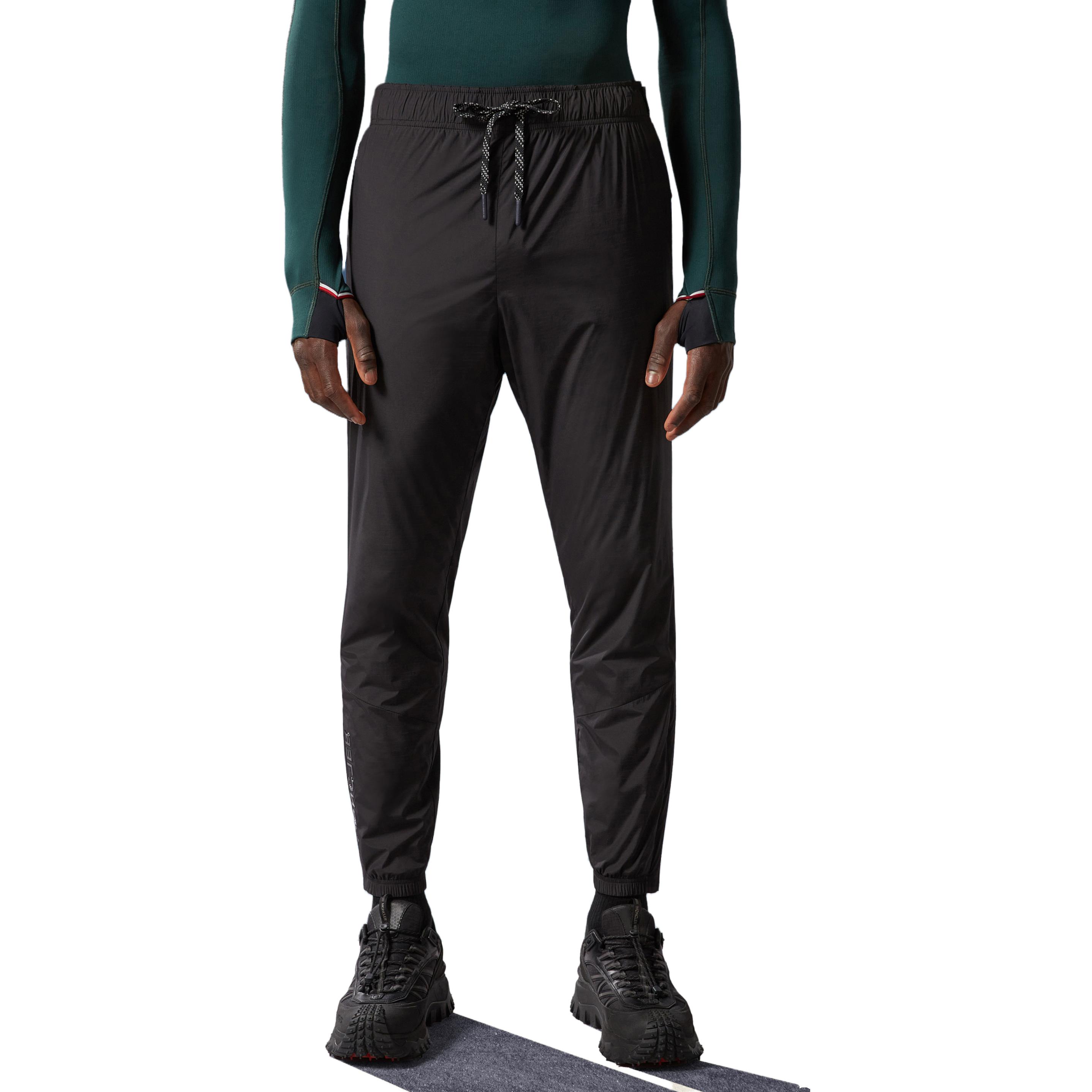 Lookbook Moncler  Black Tapered Casual Pants with Drawstring Waist. I20972A00002596H5999