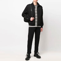 盟可睐黑色修身拉链运动夹克 H10918G00033809KR Lookbook 盟可睐黑色修身拉链运动夹克 H10918G00033809KR