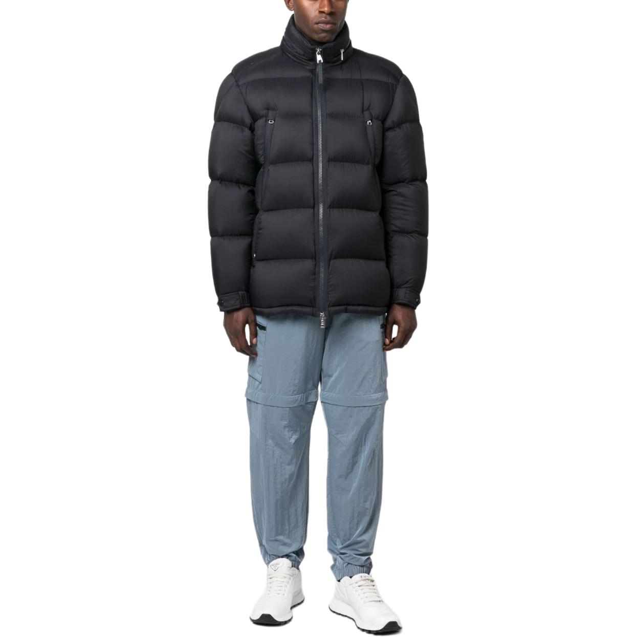 Moncler  Blue Down Jacket with Zip-Up Stand Collar and Long Sleeves I20911A00048596JB 圖 3