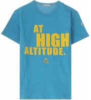 Moncler Blue Letter Logo Print Casual Short Sleeve T-Shirt. 209180019508390T730 Moncler Blue Letter Logo Print Casual Short Sleeve T-Shirt. 209180019508390T730