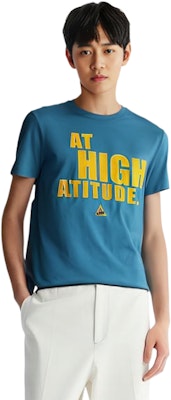 Moncler Blue Letter Logo Print Casual Short Sleeve T-Shirt. 209180019508390T730 Sizing Moncler Blue Letter Logo Print Casual Short Sleeve T-Shirt. 209180019508390T730