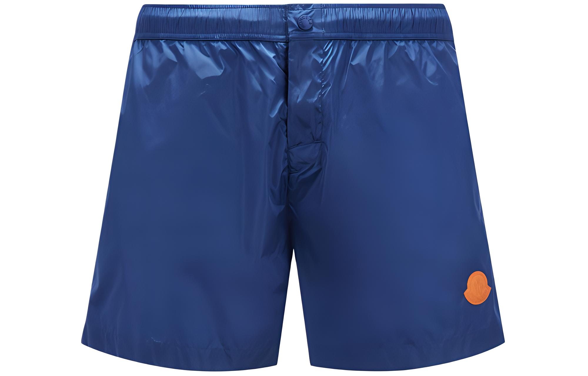 Moncler  Blue Logo Drawstring Straight-Fit Swim Shorts. J10912C0001953326749