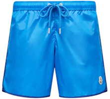 Order Moncler Bañador Recto Azul con Logo y Cordón Ajustable. J10912C0000853326719