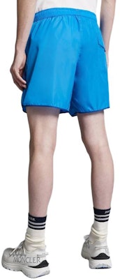 Moncler Blue Logo Drawstring Straight Swim Shorts. J10912C0000853326719 Details for Moncler Blue Logo Drawstring Straight Swim Shorts. J10912C0000853326719