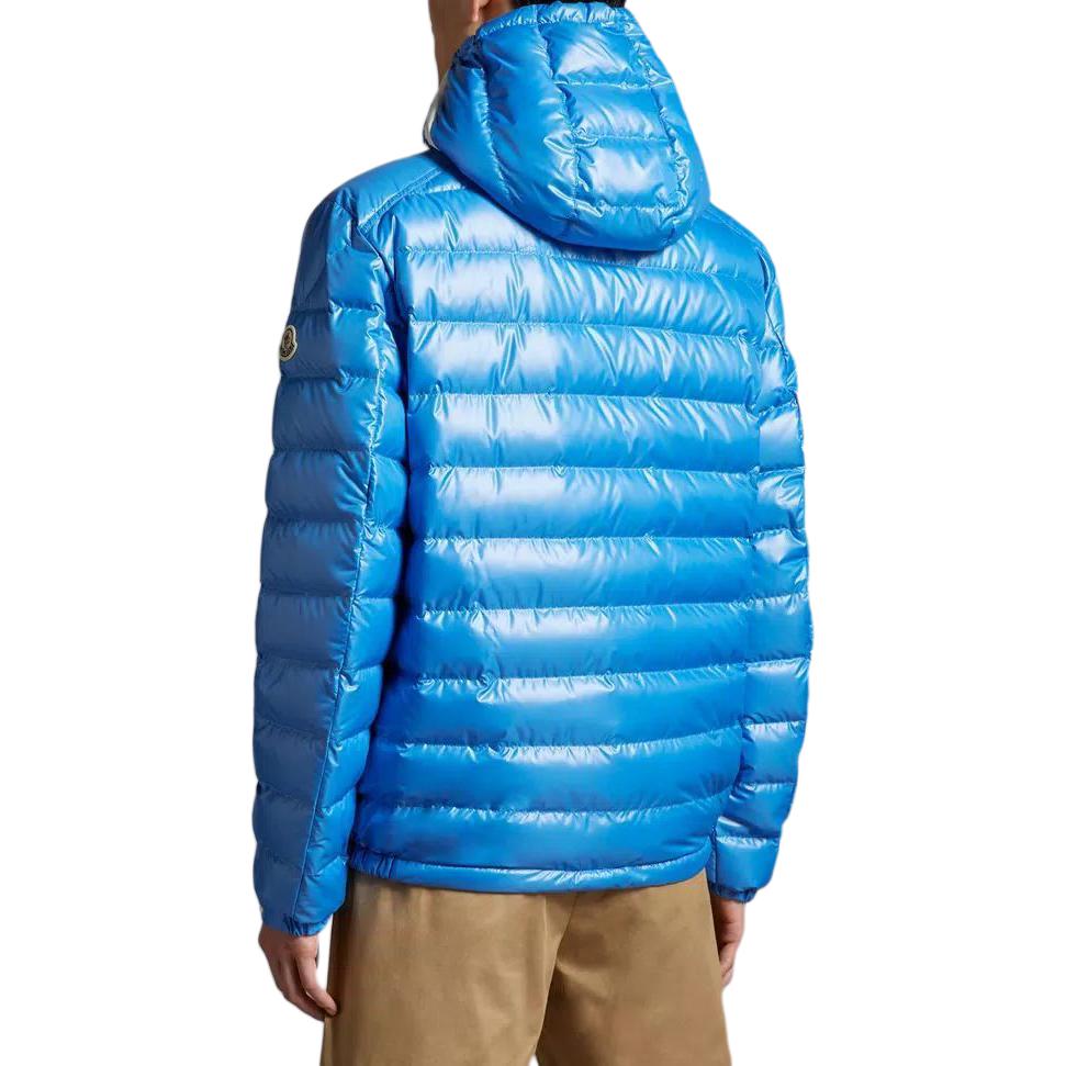 Purchase Moncler 藍色寬鬆版連帽拉鍊羽絨外套 J10911A00003595ZJ73O