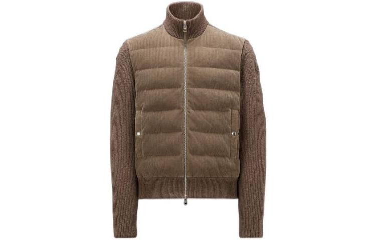Moncler  Brown Patchwork High-Neck Long-Sleeve Down Jacket 9B00028M1241240 圖 2