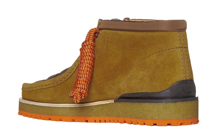 Moncler 'Brown Suede Lace-Up Ankle Boot' 圖 4