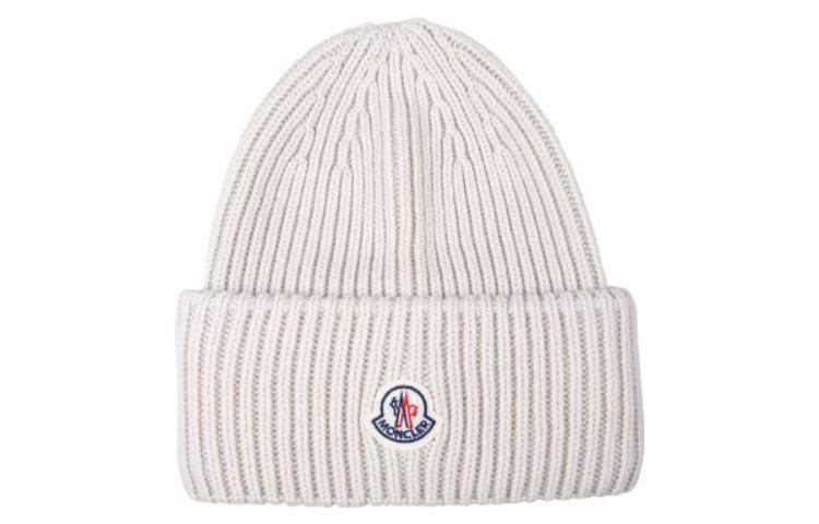 Order Moncler  Cashmere Knit Beanie White Solid Color Design 3B00066M1127216