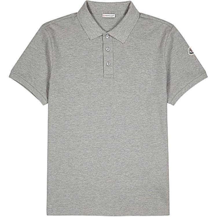 Order Moncler Polo Gris Casual con Logo - Diseño Cómodo y Minimalista G10918A7360084556987