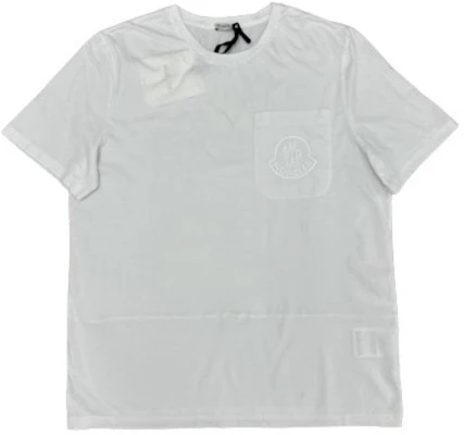 Moncler 經典白色棉質T恤附標誌口袋款式。 20918C77710829H8001 Order Moncler 經典白色棉質T恤附標誌口袋款式。 20918C77710829H8001