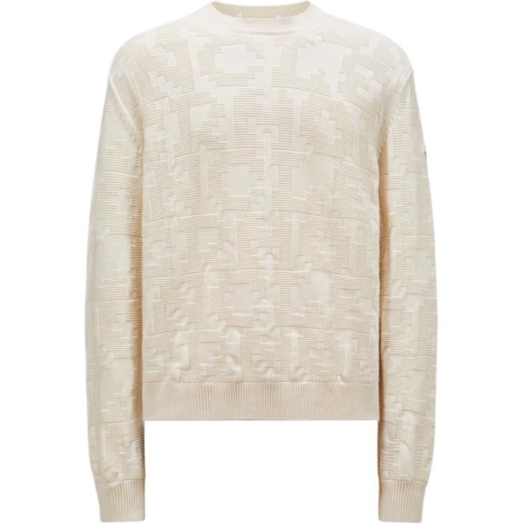 Moncler  Crewneck Pullover Sweater Off-White J20919C00006M1282034