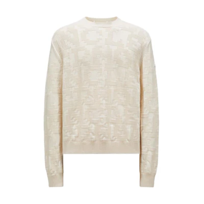 Moncler Crewneck Pullover Sweater Off-White J20919C00006M1282034