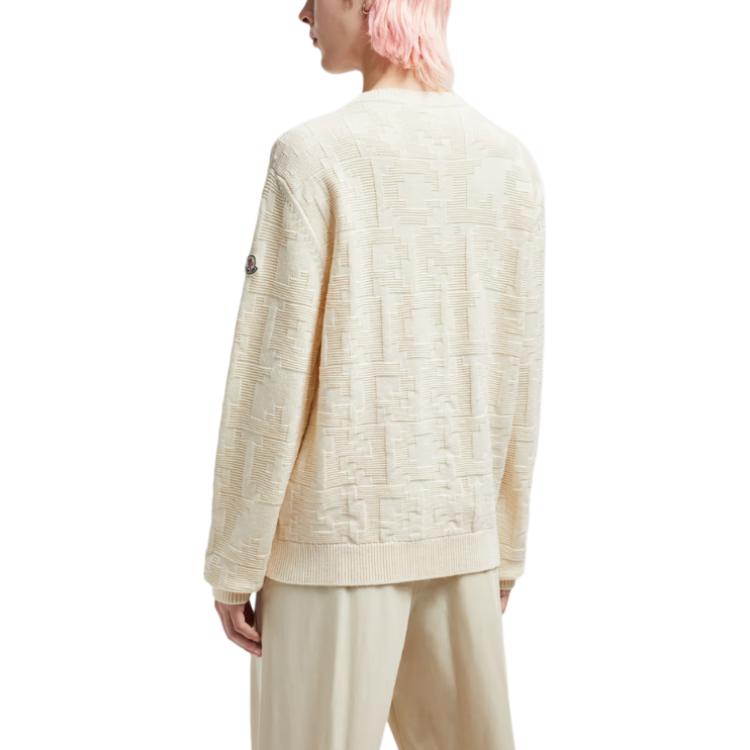 Purchase 몽클레어 크루넥 풀오버 스웨터 오프화이트 J20919C00006M1282034