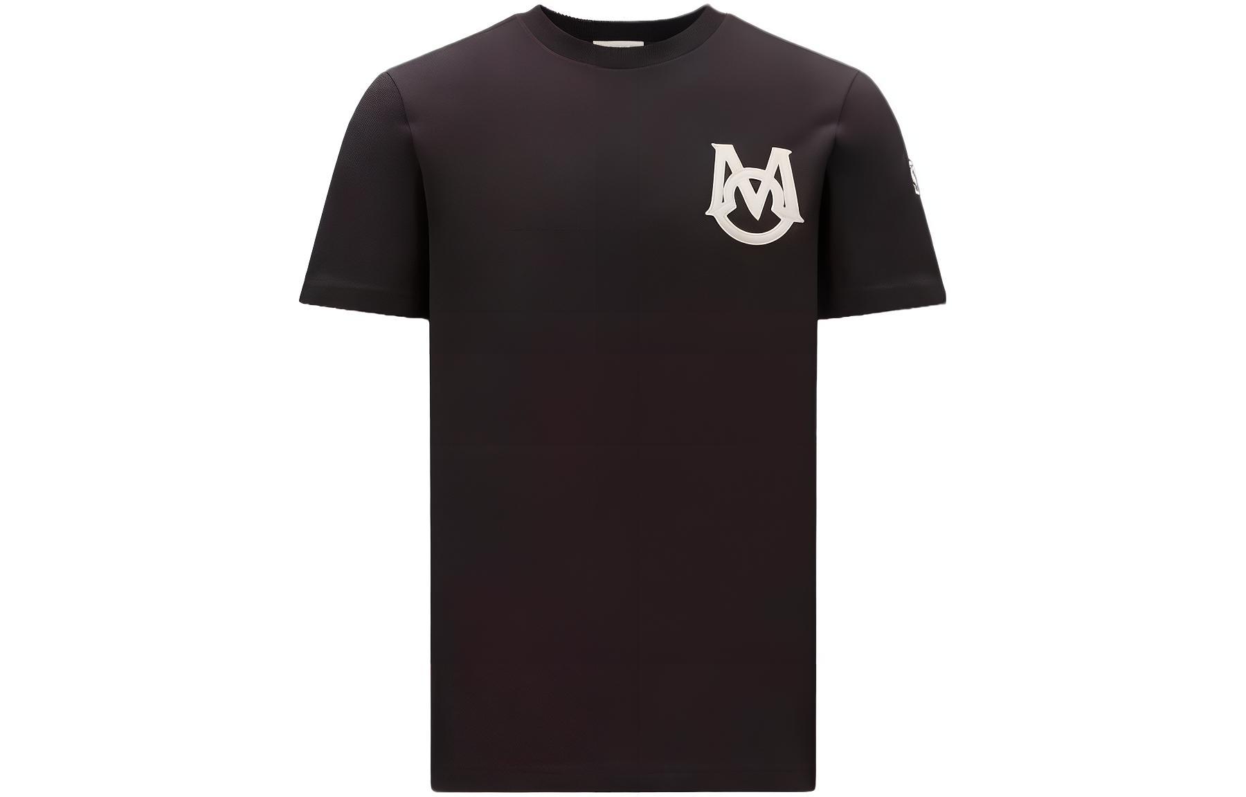 Buy Moncler  Crewneck T-Shirt with Letter Patch Design. I20918C000048390T999